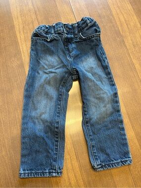 The Children's Place Dark Blue Elastic Waist Denim Pants